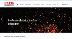 Desktop Screenshot of blazeessentialservices.com.au